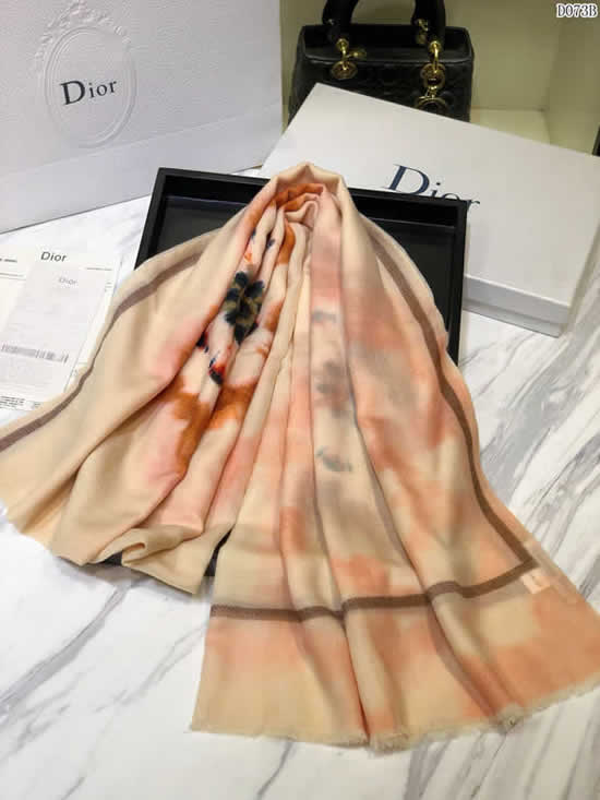 Top Quality Brand Fake Dior Scarf Women Winter Cashmere Thick Autumn Warm Shawls 04